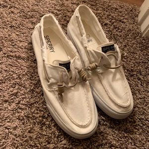 Sperry white slip on shoes! Brand new !!